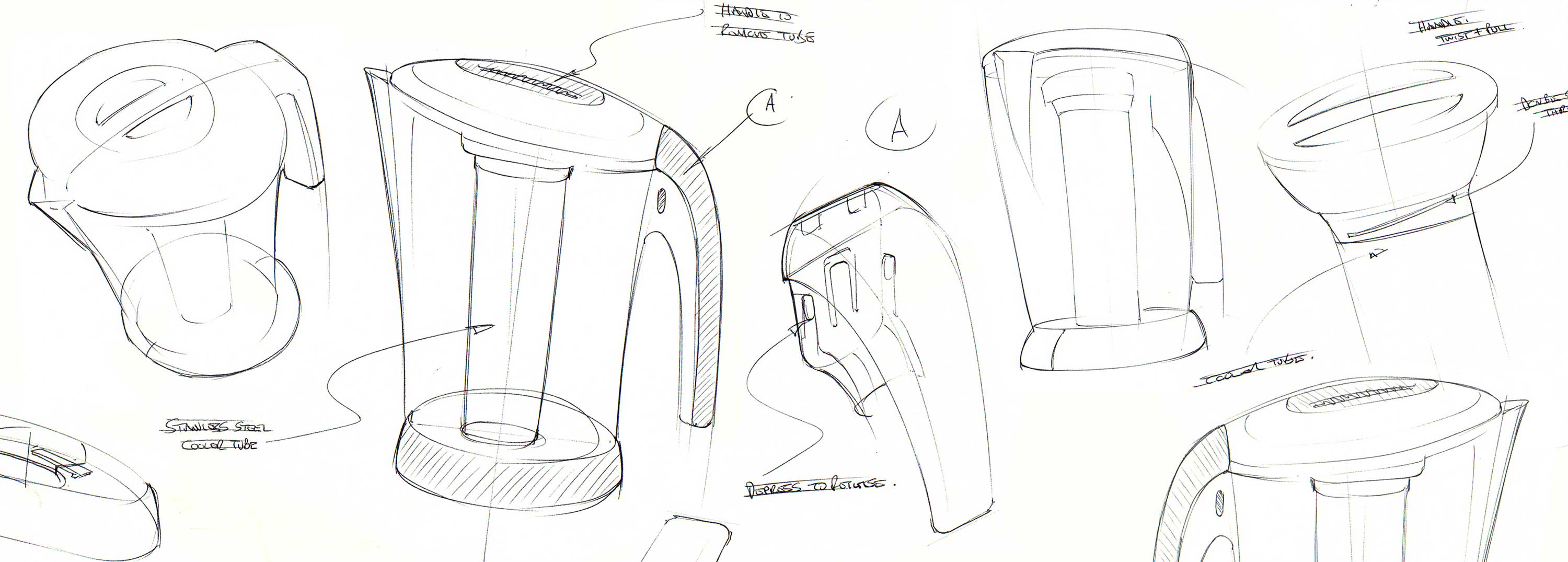 Ice Cooler Jug Concept Drawings